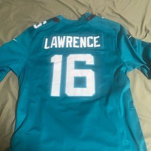 Trevor Lawrence on field teal Nike jersey size medium men’s